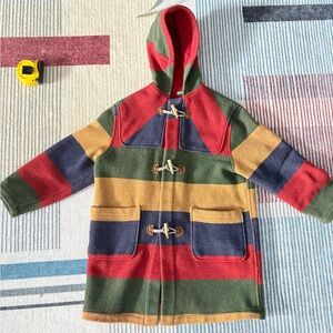 United Colors Of Benetton Multicolor Striped Trench Coat